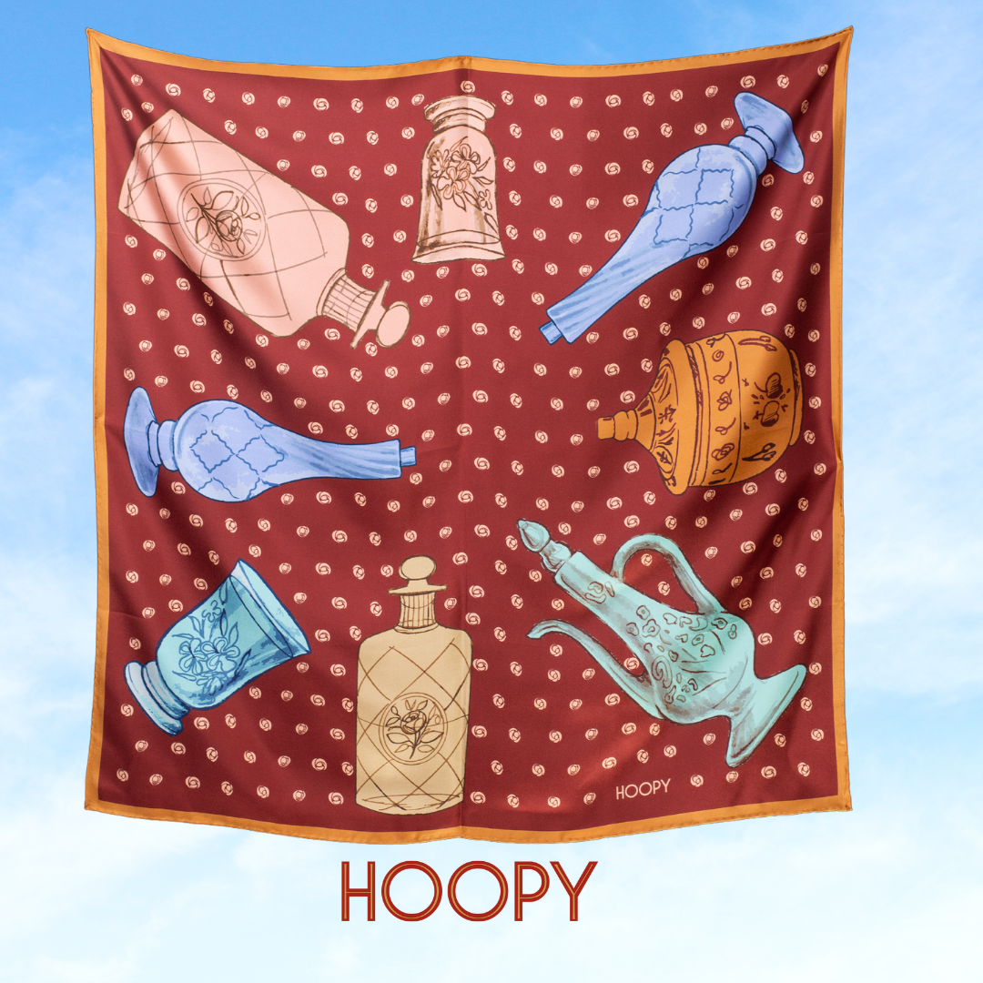 Fatma Bandana - Burgundy Hoopy