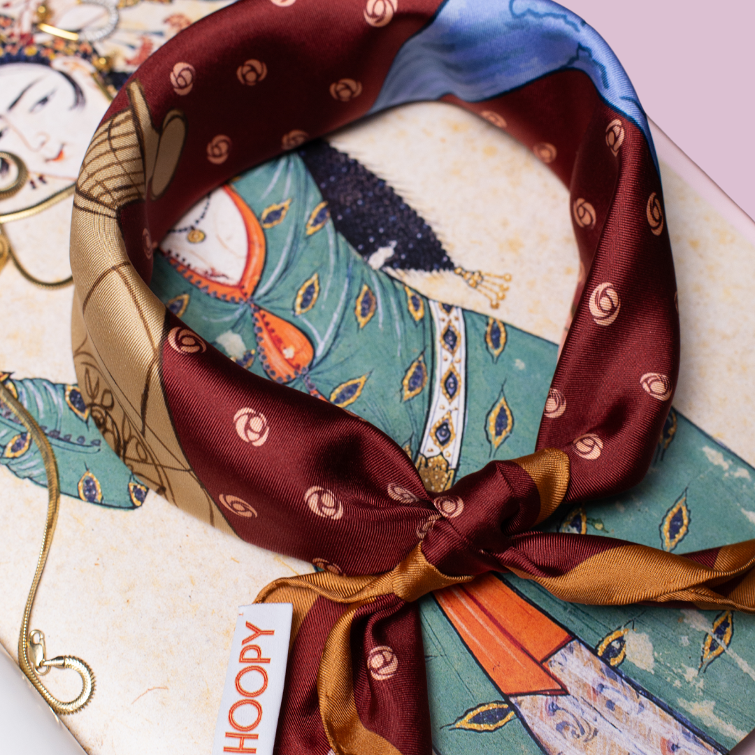 Fatma Bandana - Burgundy Hoopy