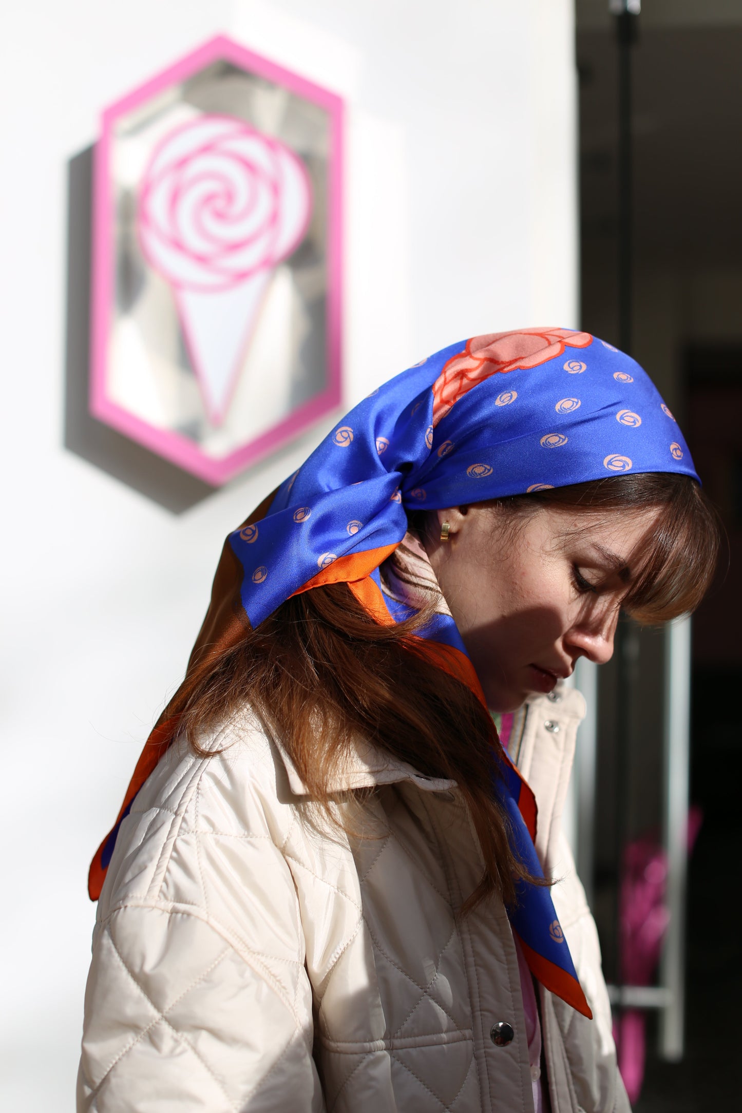 Ismail Scarf - Blue Hoopy