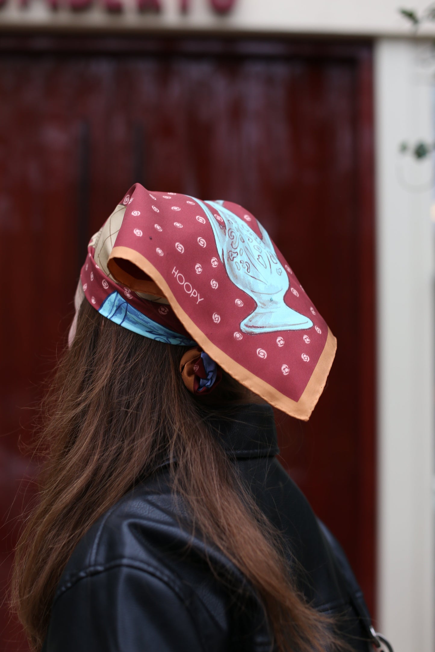 Fatma Bandana - Burgundy Hoopy