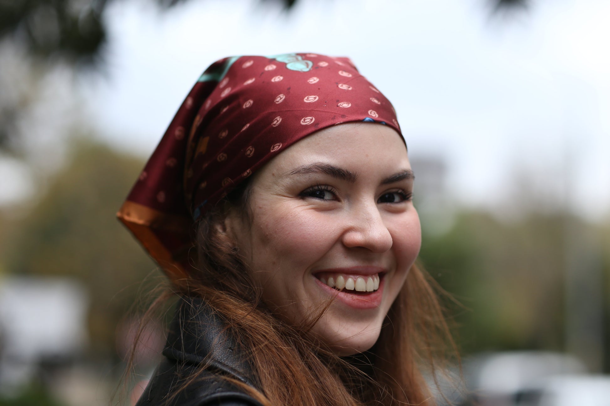 Fatma Bandana - Burgundy Hoopy