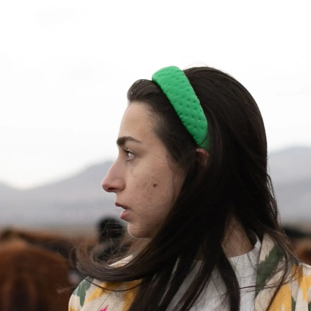 Grass Quilted Headband Hoopy