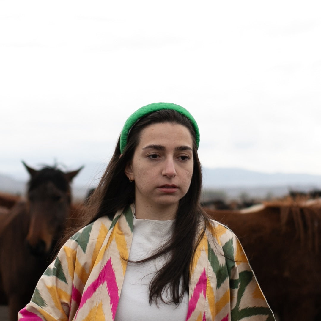 Grass Quilted Headband Hoopy